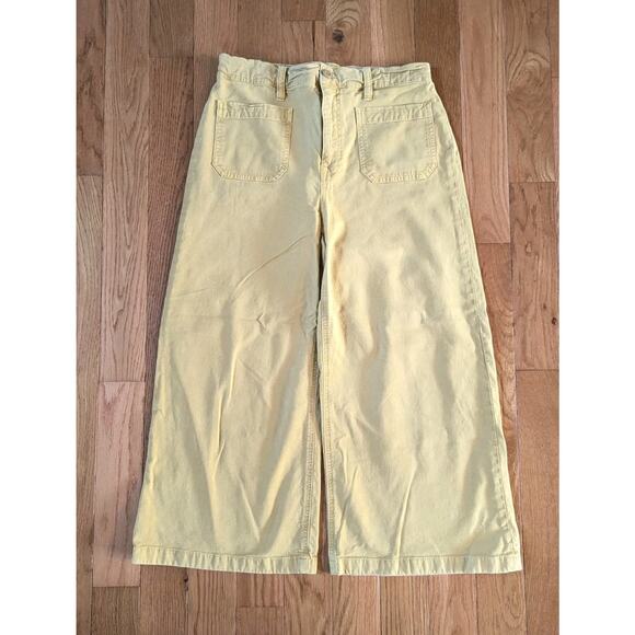 Point Sur Mustard Collette Crop Jeans - Picture 1 of 5